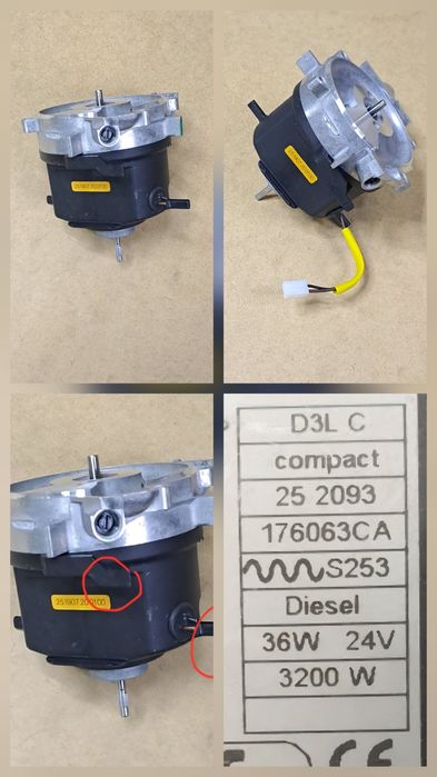 Компрессор, мотор на автономку ебершпрехер D3LC compact, Eberspacher