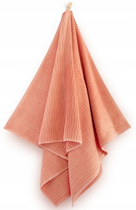 Zwoltex Ręcznik Kąpielowy 50X90 Lamel Łosoś 450G/M2 Retro Łososiowy