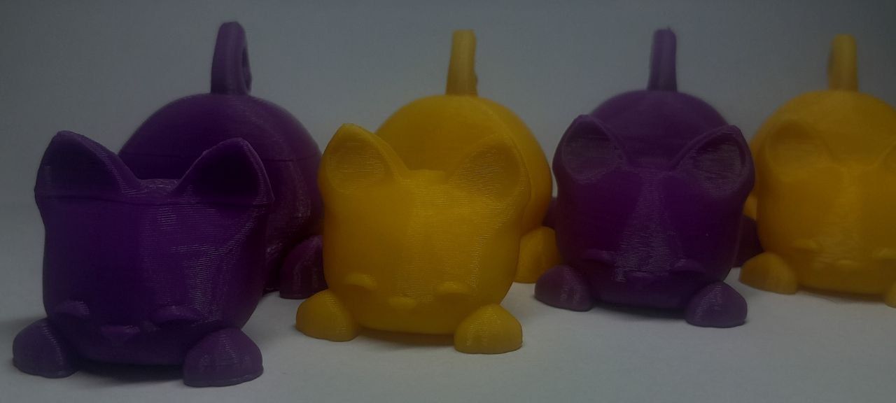 Підставка під телефон, брилок, у формі кота, надрукована на 3D принтер