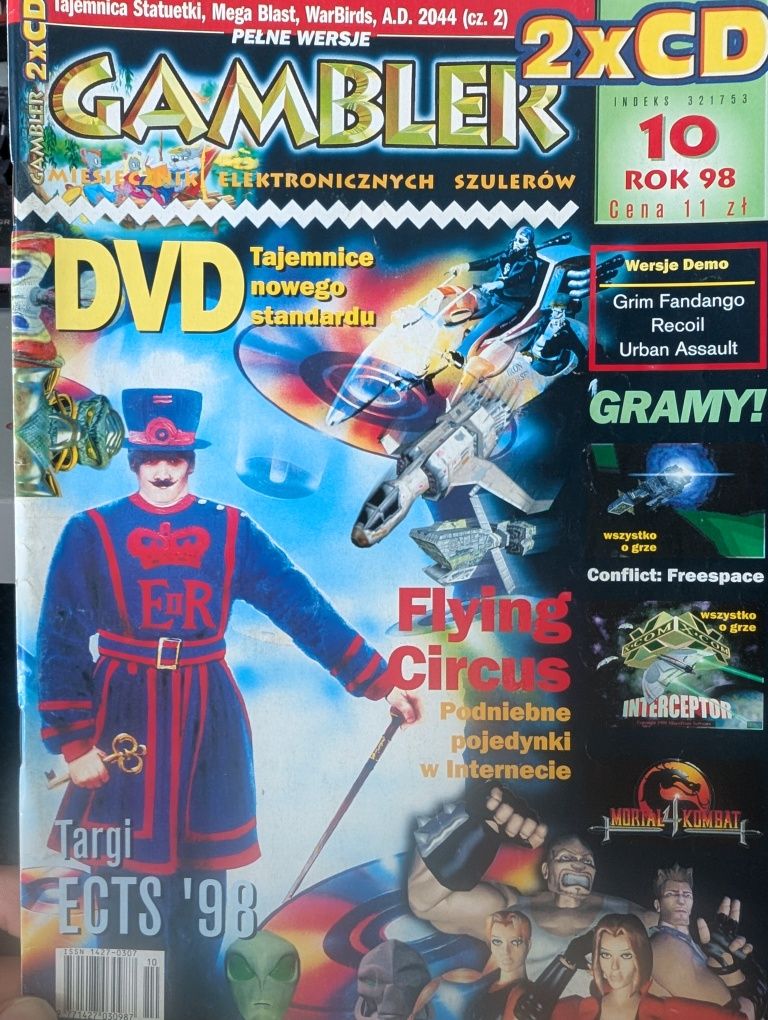 Gambler 10/98 magazyn o grach retro