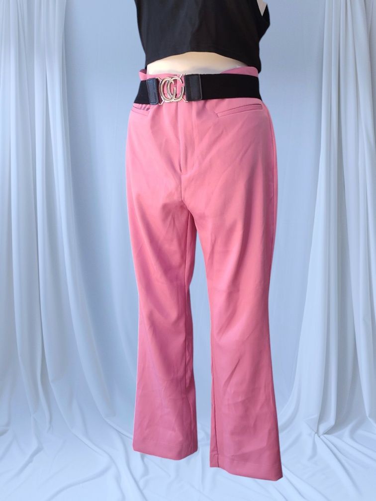 Różowe spodnie Sinsay bootcut nowe z metką