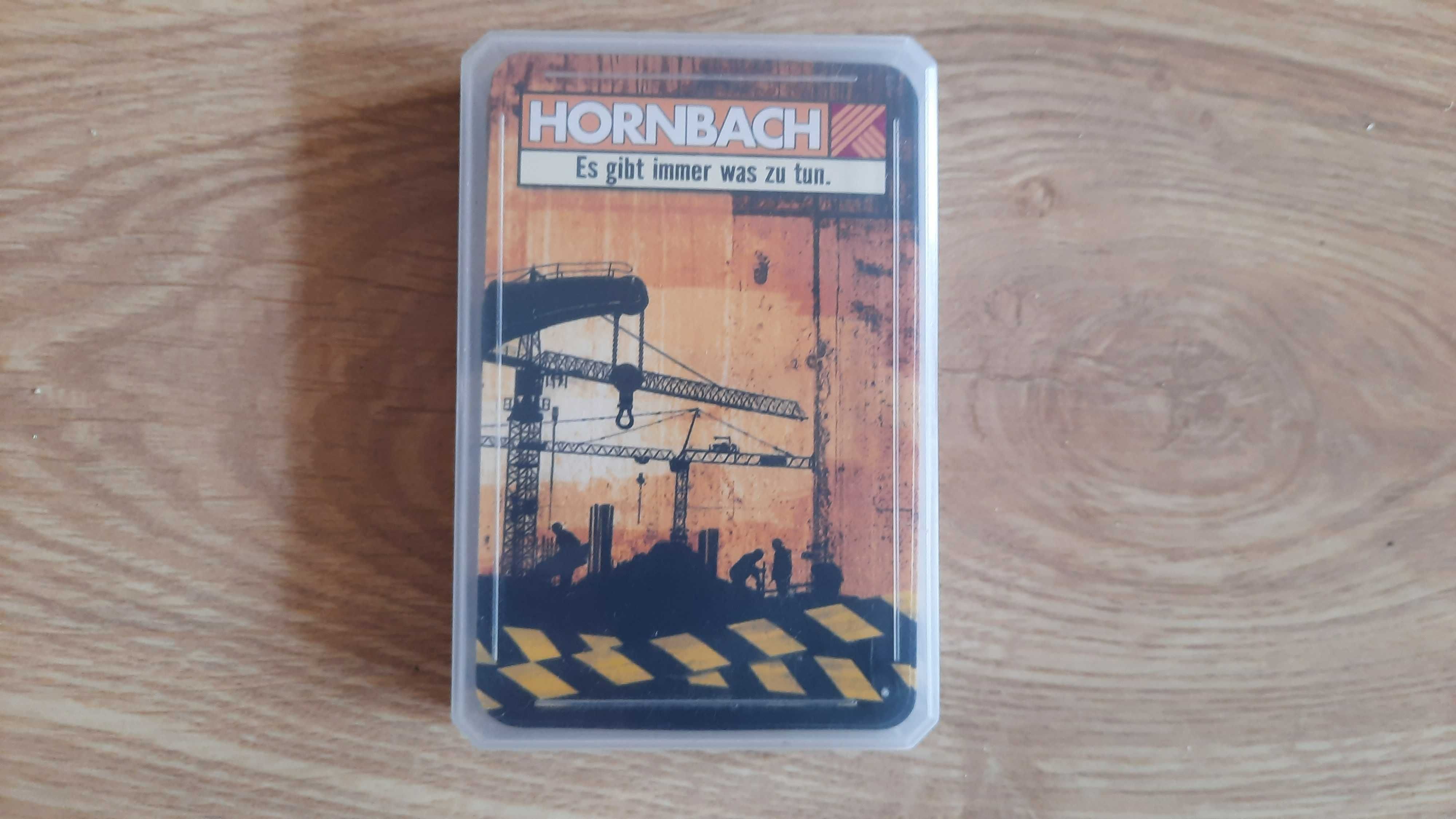 karty do gry plastikowe, reklama firmy HORNBACH