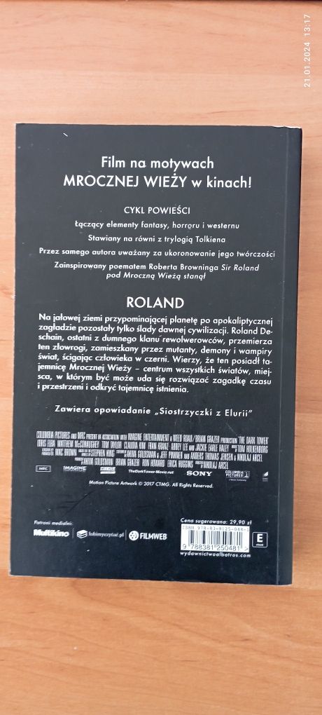 Stephen King Mroczna Wieża Roland