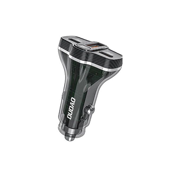 Ładowarka samochodowa Dudao R78/78W USB-C PD / 2xUSB-A QC - czarna