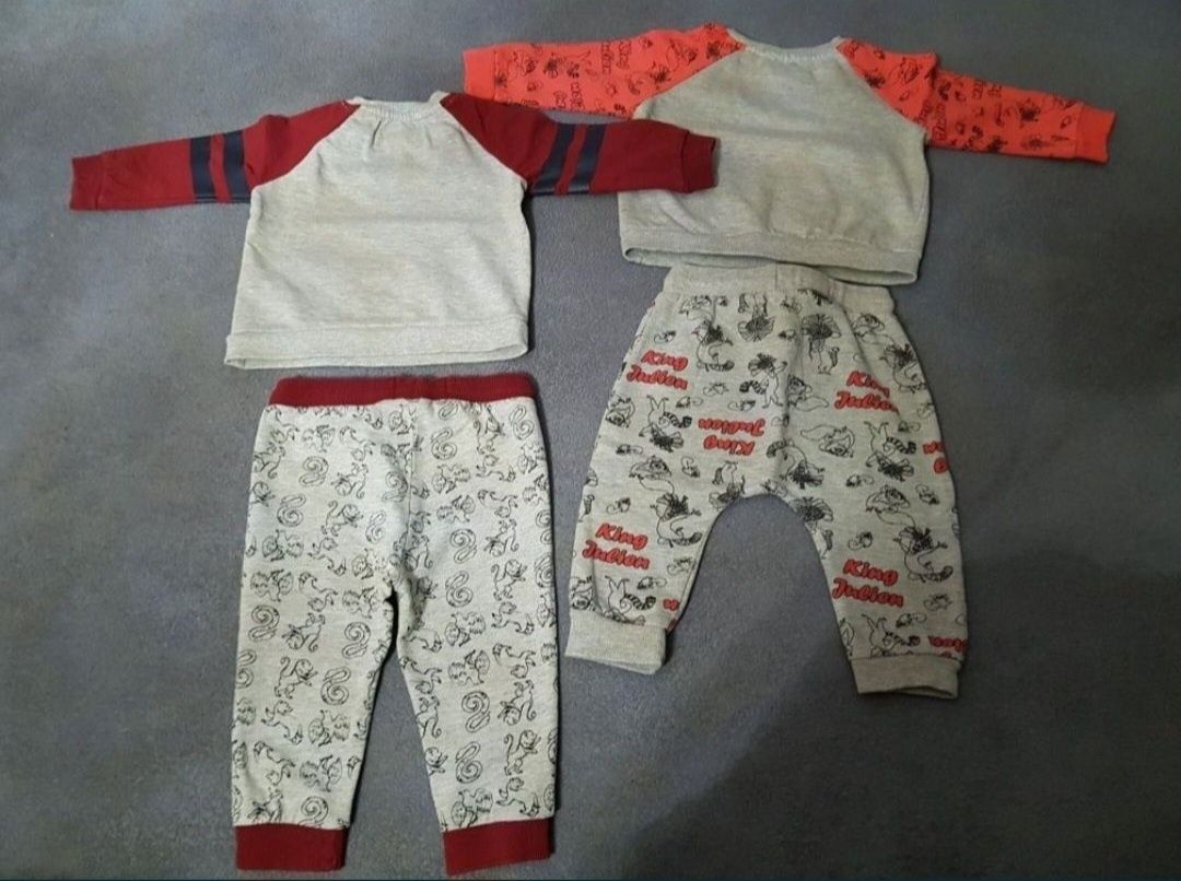 Zestaw r 74 komplet spodnie bluza dres król Julian Harry Potter