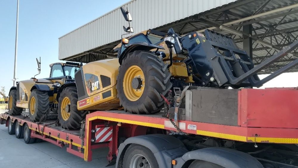 Transport maszyn rolniczych ponadgabarytów na powrocie z Niemiec