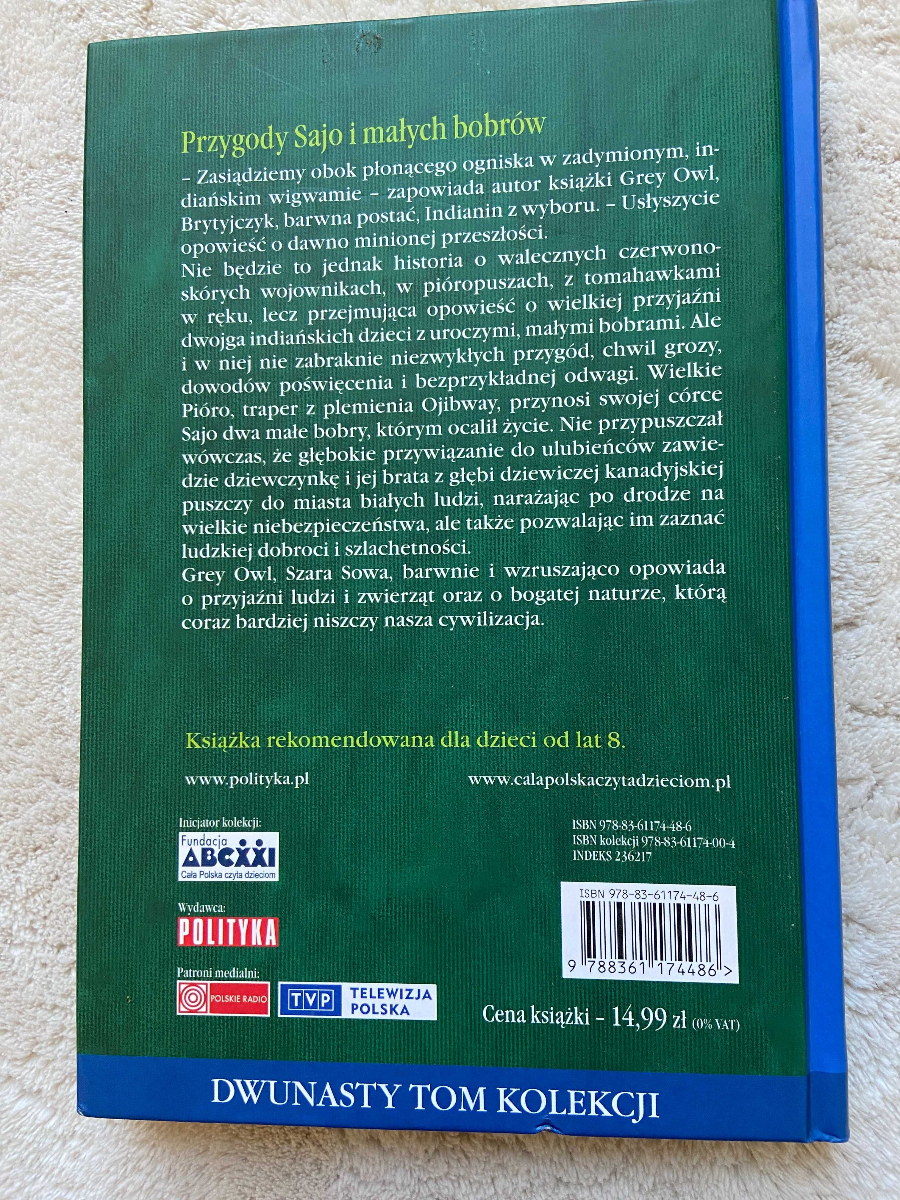 Przygody Sajo i małych bobrów Grey Owl książka dla dzieci