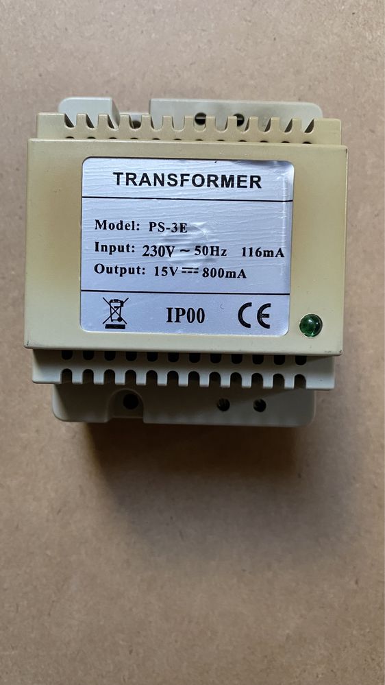 Transformator PS-3E 15V 800mA
