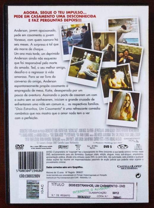 Dois Estranhos, Um Casamento - Wedding Daze - 2006 - DVD