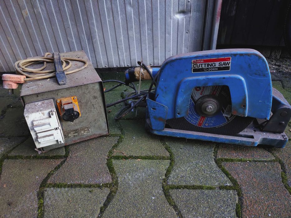 Piła ukosowa do metalu ukosnica ryobi z transformatorem na 110v z 220v