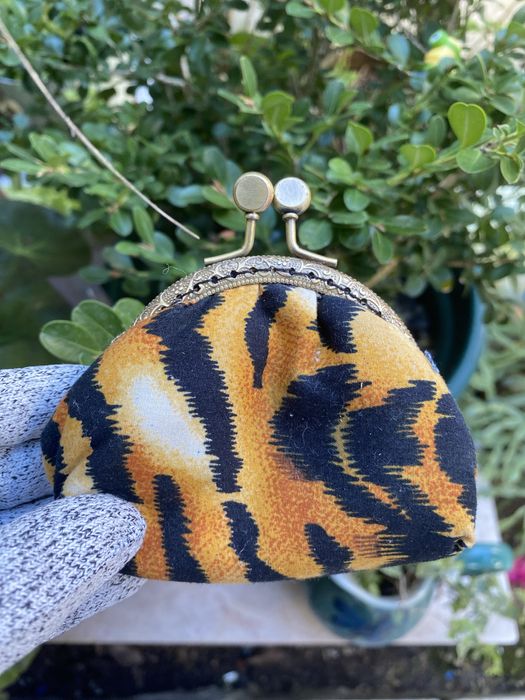 Porta niquel moedas onça bolsa mão