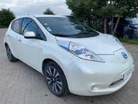 Nissan Leaf 2013r/ biała perła/ skóra/ kamery 360/ BOSE