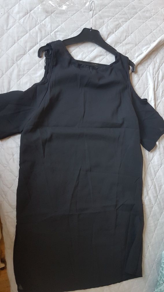 Nowa ,czarna bluzka sexi, elegancka bluzka  tunika