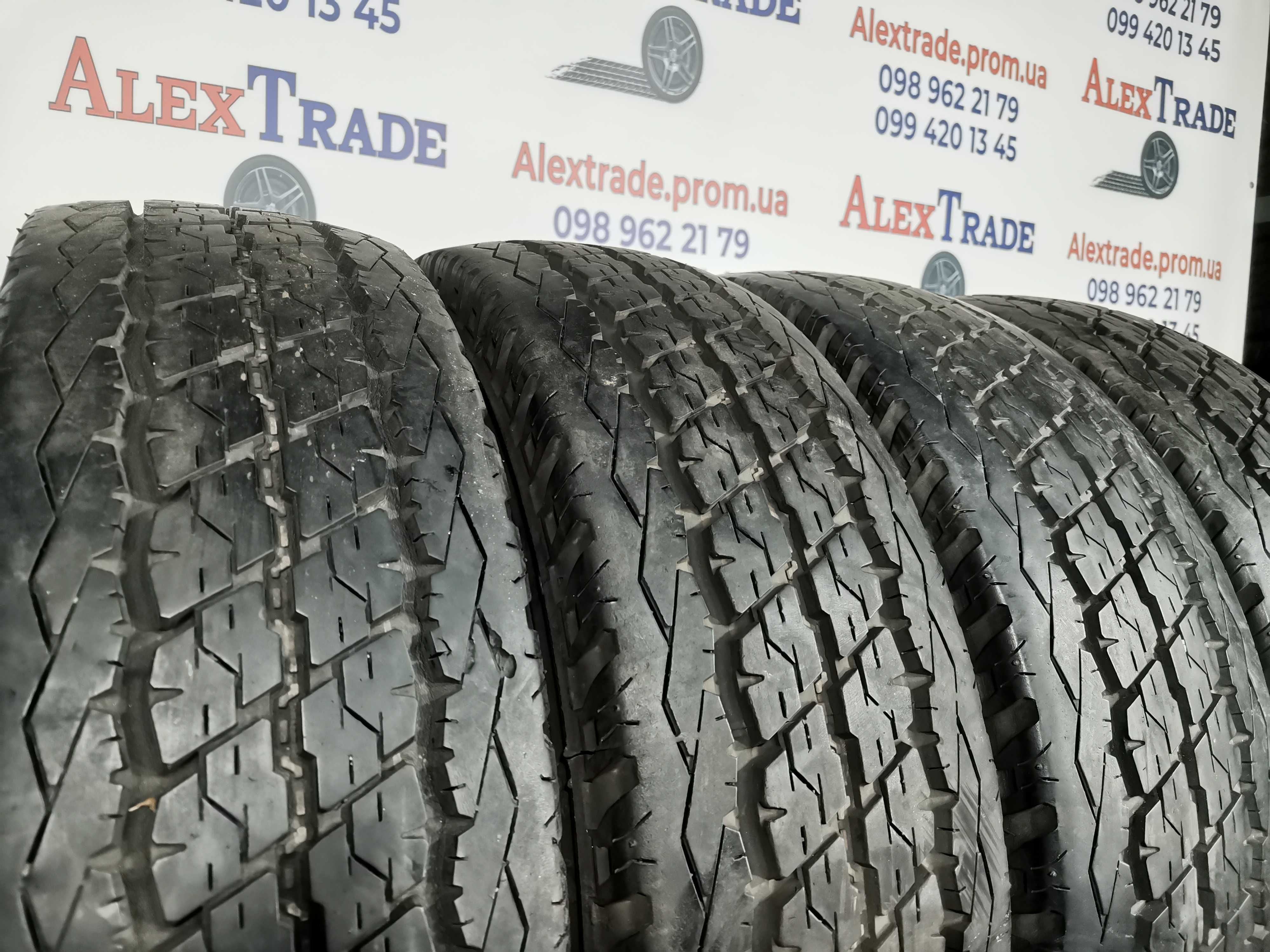 4шт 175/75 14C цешка Bridgestone DuravisR630 літні шини бу протект 7мм