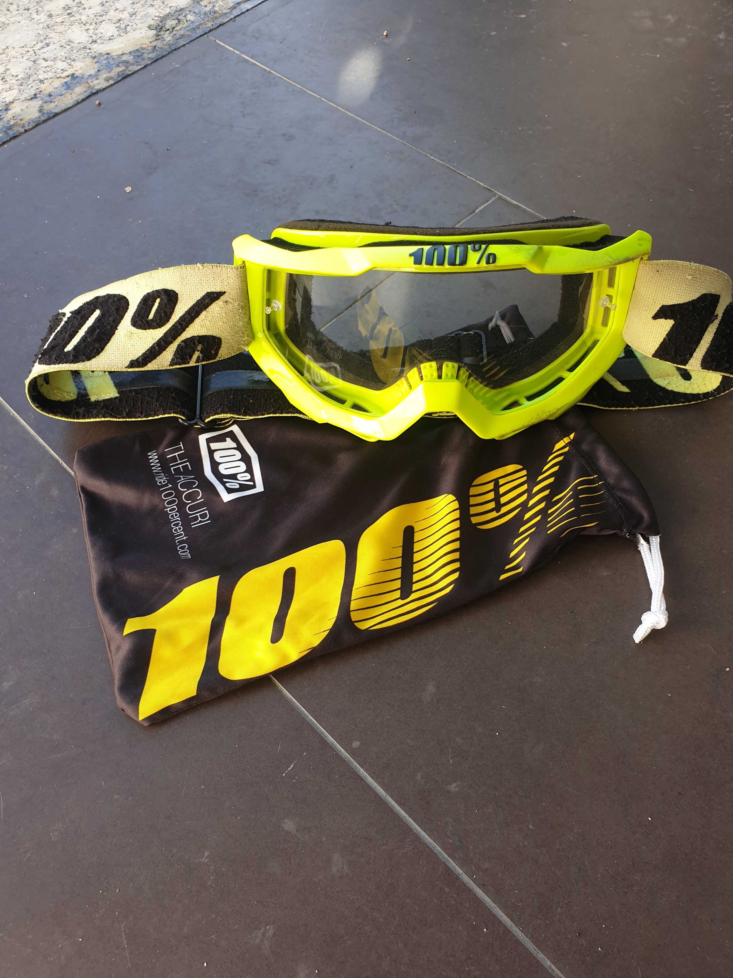 Colete de proteção integral IMS motocross enduro mais oculos 100%