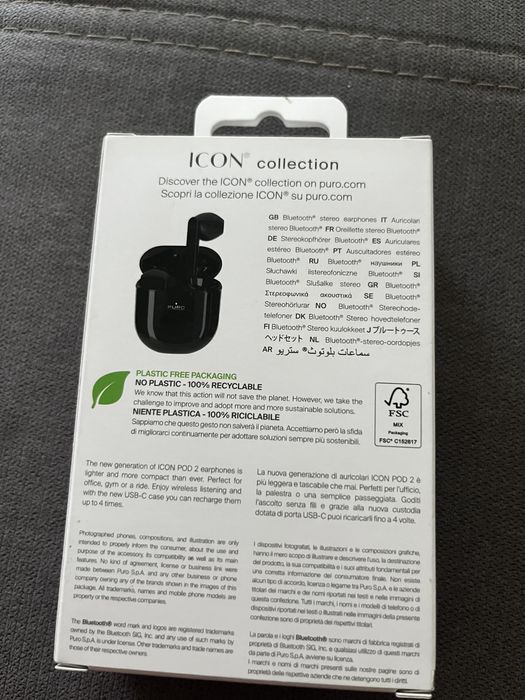 Słuchawki bezprzewodowe puro icon pod 2