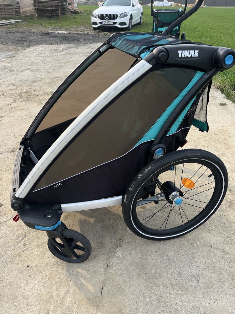 Wozek  dla dzieci rowerowy riksza rowerowa Thule Lite stan bdb