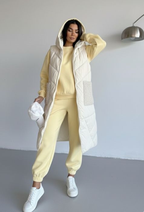 Мега теплий костюм 3-ка з жилетом