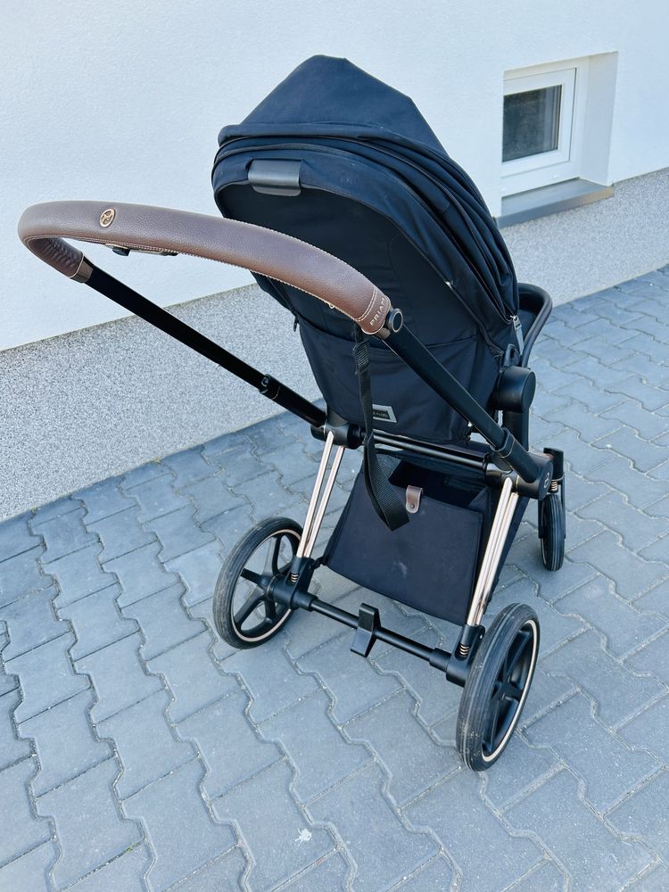 Wozek 2w1 Cybex Priam 4.0 Lux Deep Black