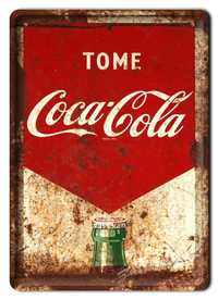 coca cola tabliczka metalowy szyld obrazek retro #07776