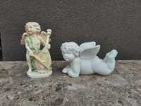 Aniołki 2szt figurki ceramiczne zestaw