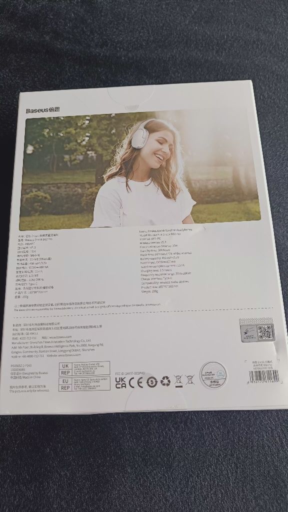 Słuchawki Baseus D02 pro białe nowe