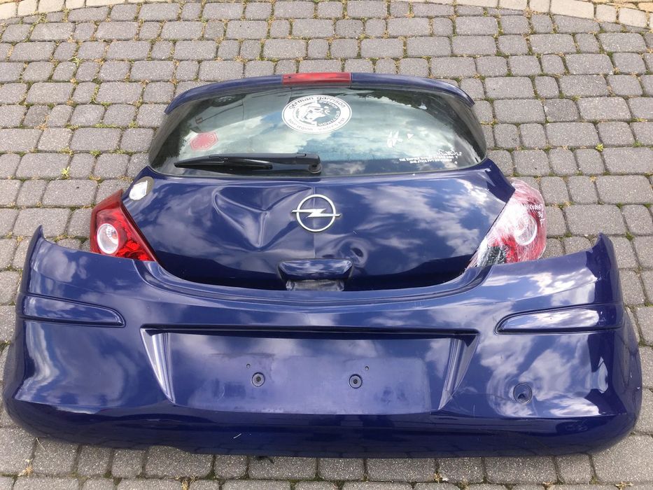 OPEL CORSA D Z20Z 3D KOMPLET TYŁ LAMPA KLAPA ZDERZAK TYLNIA