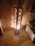Lampa pionowa, tarasowa, lampion