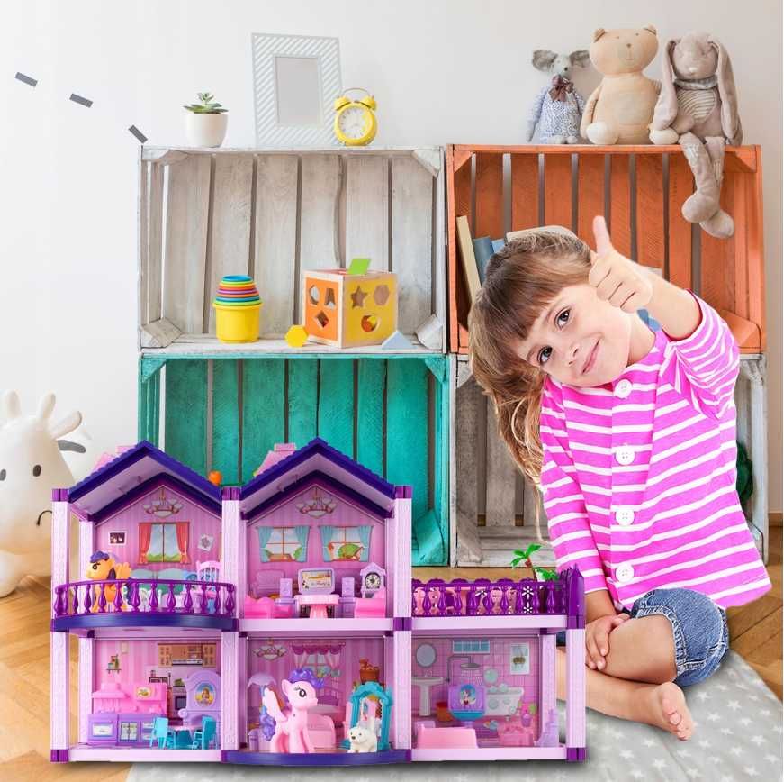 mega zestaw dla dziewczynki domek + figórki (Oferta Limitowana)