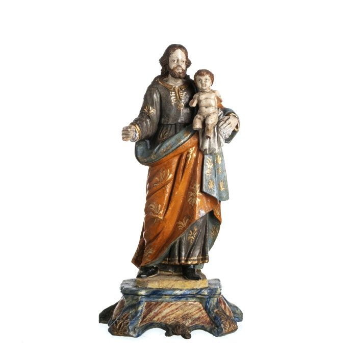 Figura São José Com Menino Jesus