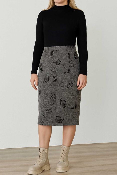 Спідниця міді тепла на підкладці Юбка миди теплая