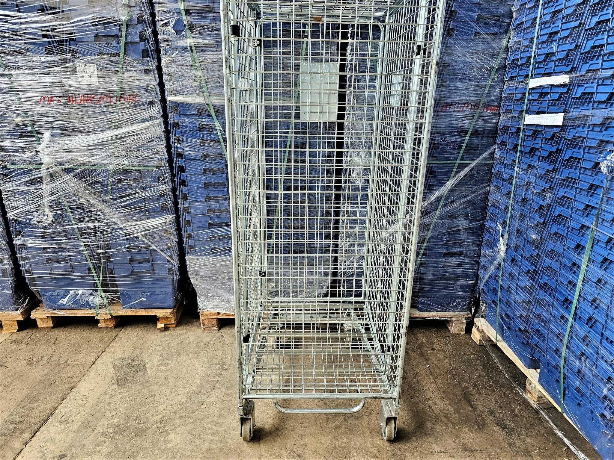 Wózek Magazynowy Transportowy Kurierski Kosz Siatkowy Rollkontener Box