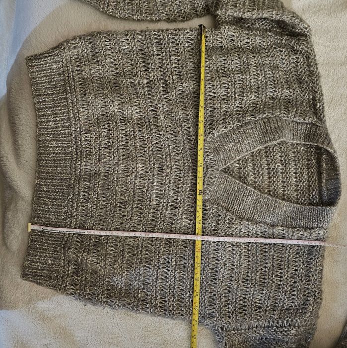 Pullover em malha feito à mão