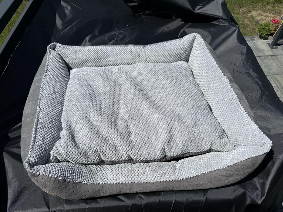 Legowisko dla psa szare duże