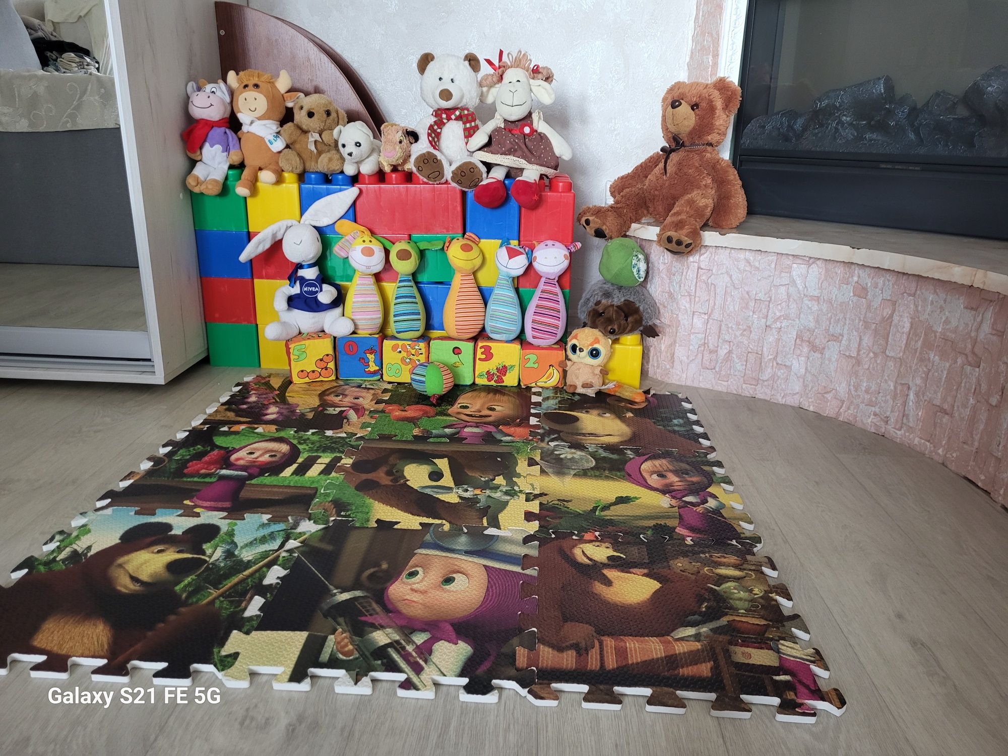 Конструктор гигант, килимок Маша і Міша