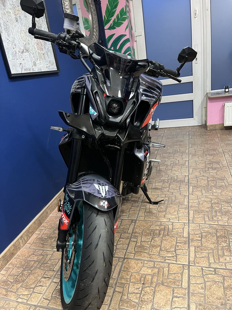 Yamaha MT9 cyklop na A2 Dark Side projekt wydech SC