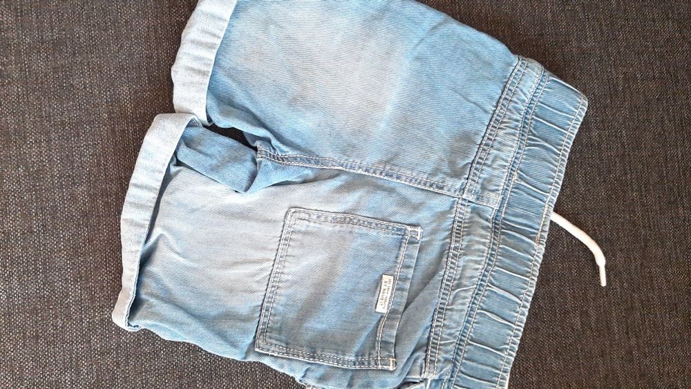 Zestaw 2x spodenki jeansowe dla chłopca,nrozm. 86, stan bdb.