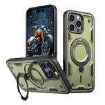 Etui Hybrid Armor Trendy z MagSafe na iPhone 16 Pro - zielone