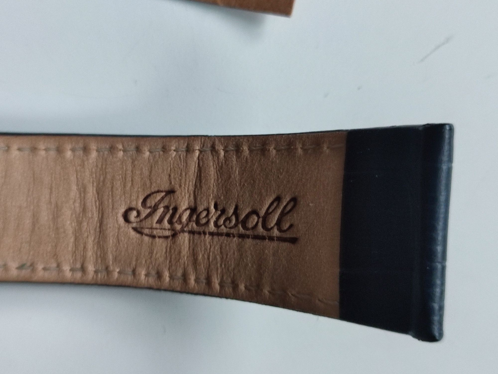 Skórzany pasek do zegarka granatowy 24mm nowy Ingersoll