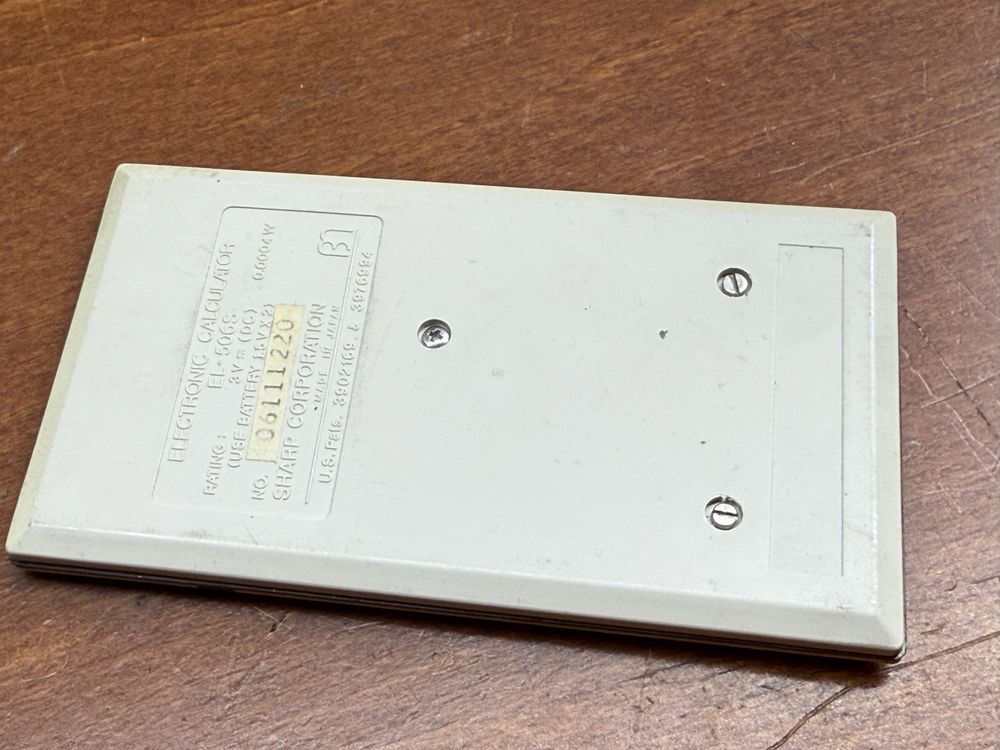 Retro zabytkowy kalkulator EL-506S SHARP LATA 80