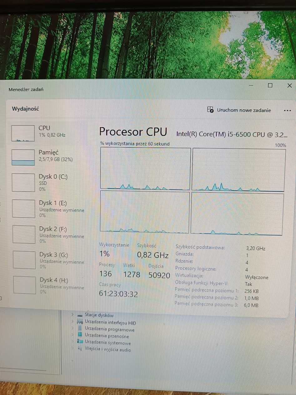 i5 6500 , 8GB DDR 4, Nowy SSD 256 GB + Monitor 24''