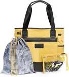 G322 Damska torebka torba torbo-plecak 2w1 LOLE Lily Bag żółta
