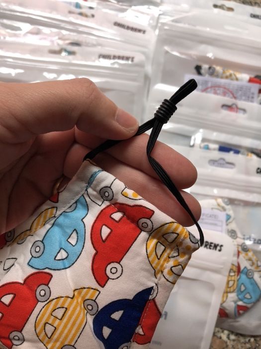 8 Máscaras Tecido Menino - com respiração e elásticos reguláveis