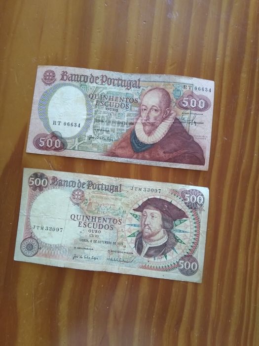 Notas de escudo antigas