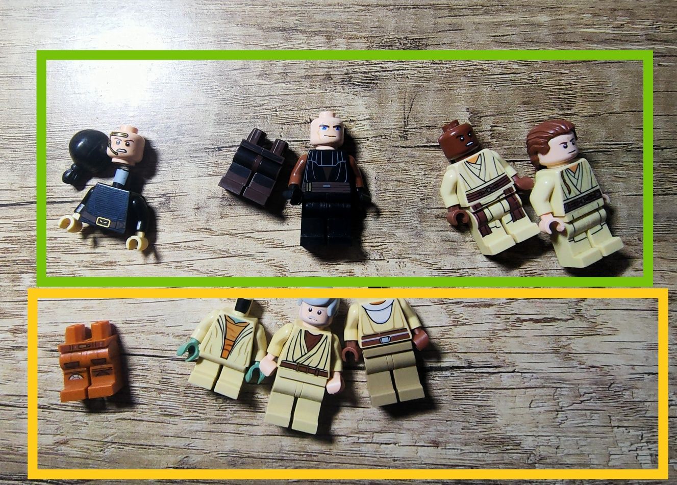 LEGO star wars Jedi figurki i elementy