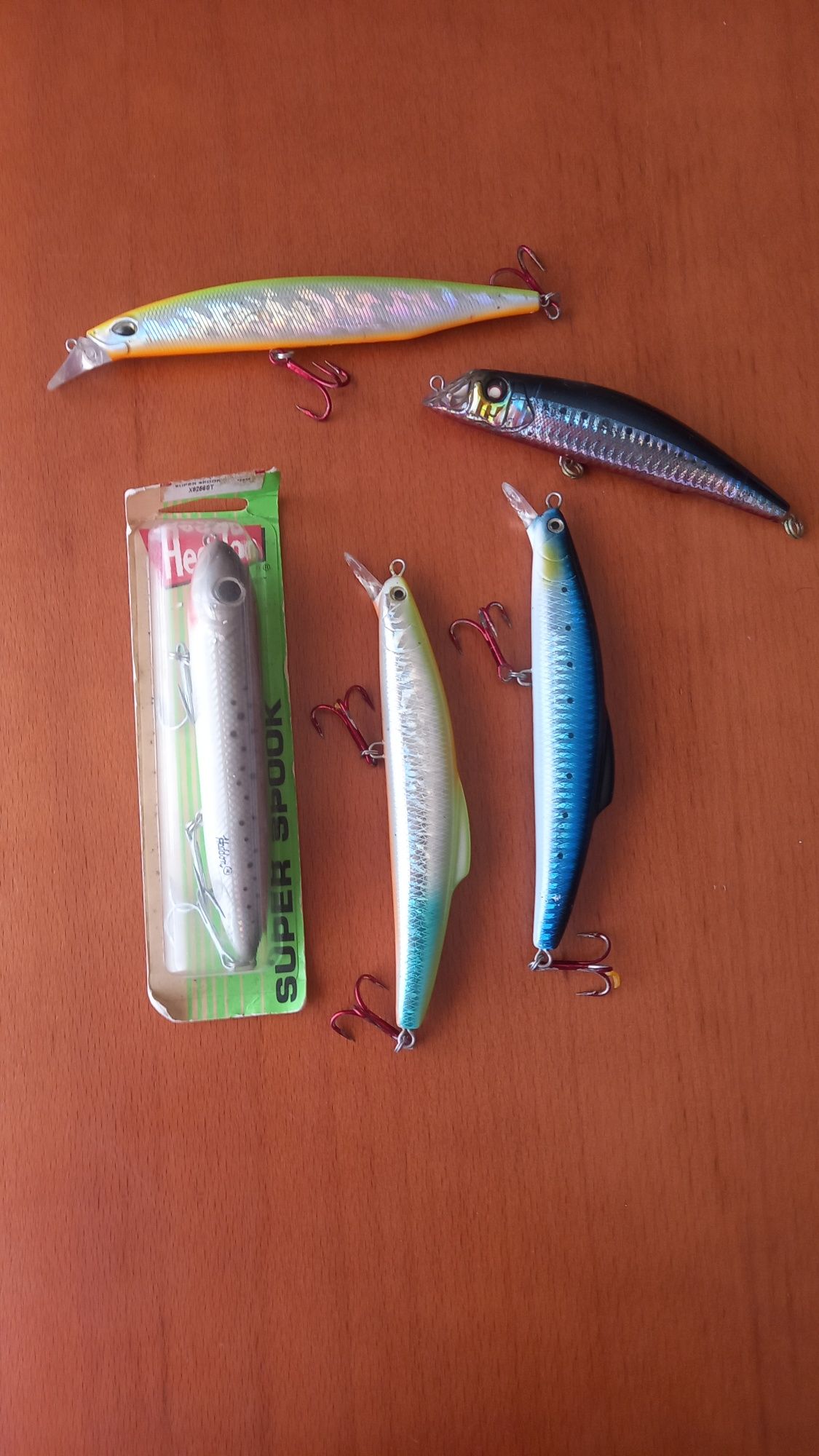 16 amostras para spinning , rapala daiwa duel  heddon jackson  ykr