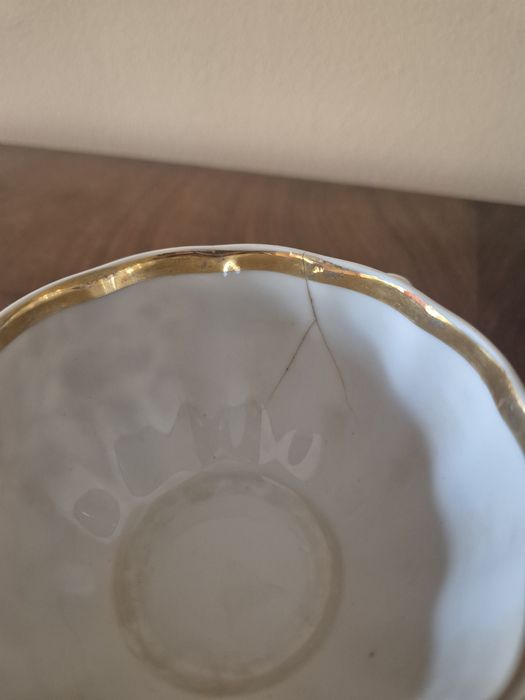 Rosyjska porcelana łomonosow PRL filiżanka talerzyki