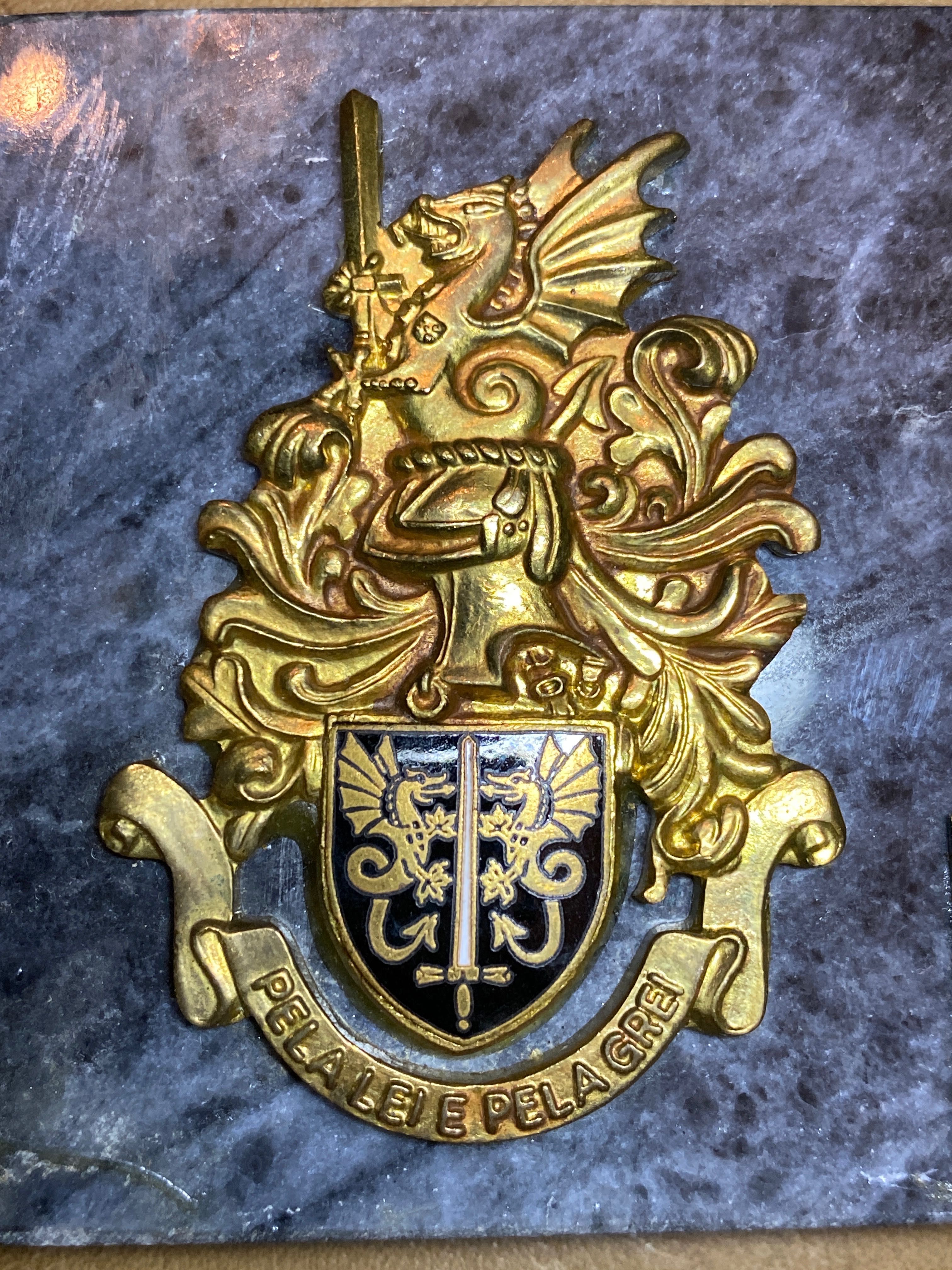 Condecoração Prenda Militar da GNR ao EIF 1985 12,5 cm