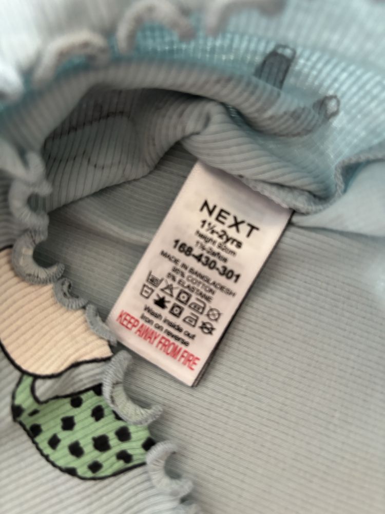 Zestaw koszulek bluzek Next nowa 92 cm jednorożec dunnes stores torebk