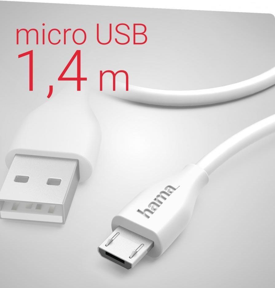Wysokiej jakości kabel USB-A - Micro USB firmy hama